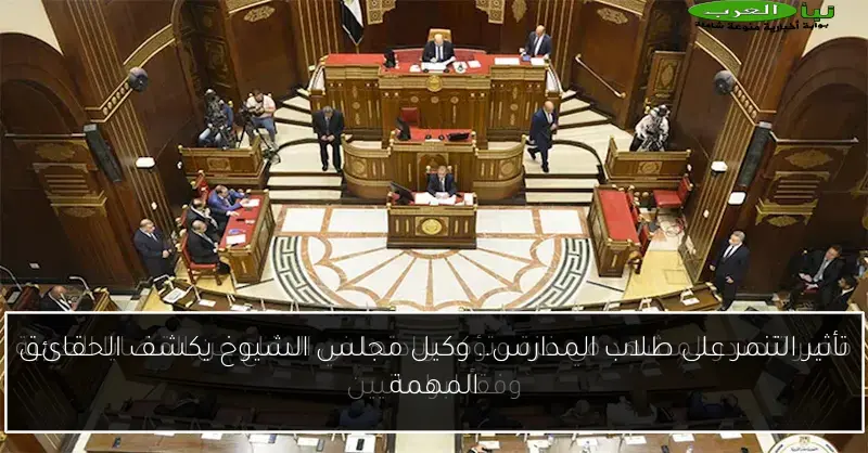 تأثير التنمر على طلاب المدارس.. وكيل مجلس الشيوخ يكشف الحقائق المهمة