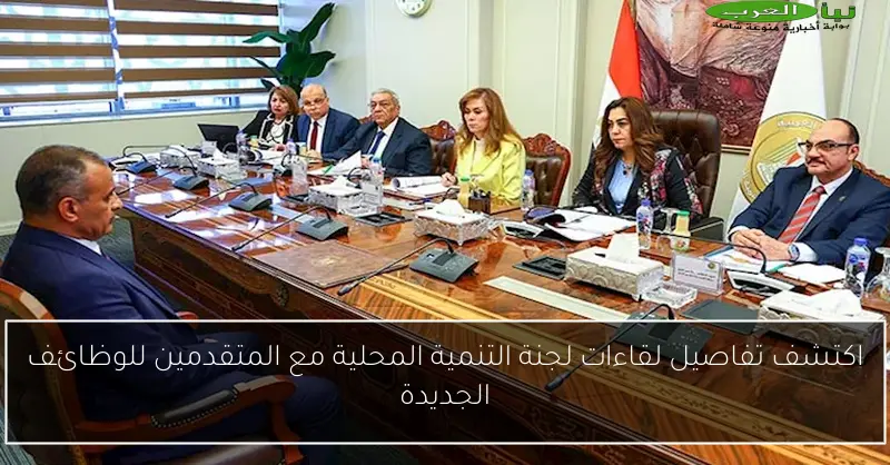 اكتشف تفاصيل لقاءات لجنة التنمية المحلية مع المتقدمين للوظائف الجديدة