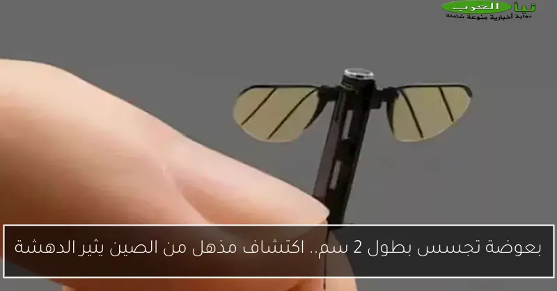 بعوضة تجسس بطول 2 سم.. اكتشاف مذهل من الصين يثير الدهشة