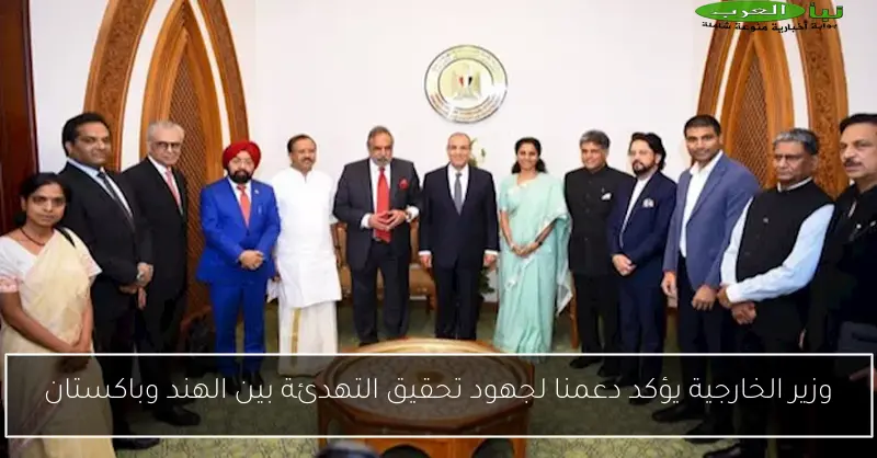 وزير الخارجية يؤكد دعمنا لجهود تحقيق التهدئة بين الهند وباكستان