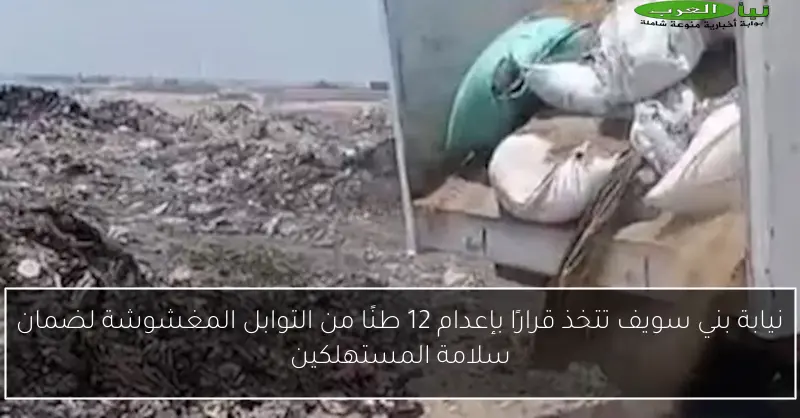 نيابة بني سويف تتخذ قرارًا بإعدام 12 طنًا من التوابل المغشوشة لضمان سلامة المستهلكين