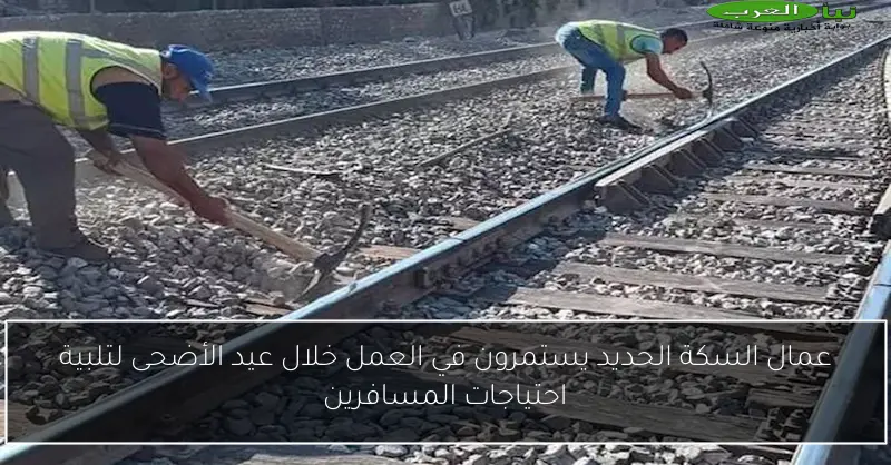 عمال السكة الحديد يستمرون في العمل خلال عيد الأضحى لتلبية احتياجات المسافرين