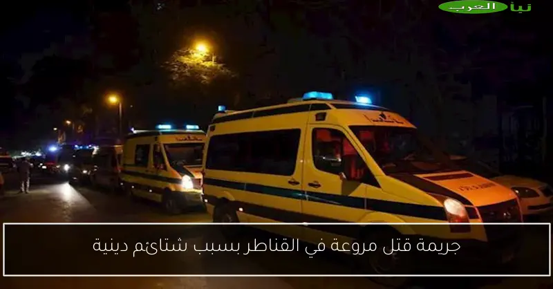 جريمة قتل مروعة في القناطر بسبب شتائم دينية