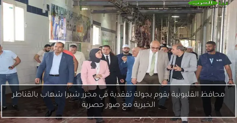 محافظ القليوبية يقوم بجولة تفقدية في مجزر شبرا شهاب بالقناطر الخيرية مع صور حصرية