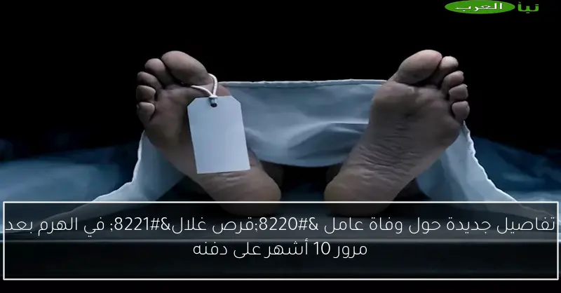 تفاصيل جديدة حول وفاة عامل “قرص غلال” في الهرم بعد مرور 10 أشهر على دفنه