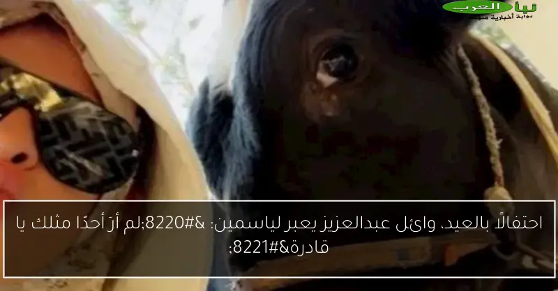 احتفالًا بالعيد، وائل عبدالعزيز يعبر لياسمين: “لم أرَ أحدًا مثلك يا قادرة”