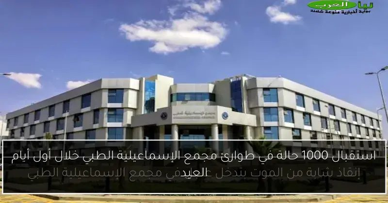 استقبال 1000 حالة في طوارئ مجمع الإسماعيلية الطبي خلال أول أيام العيد