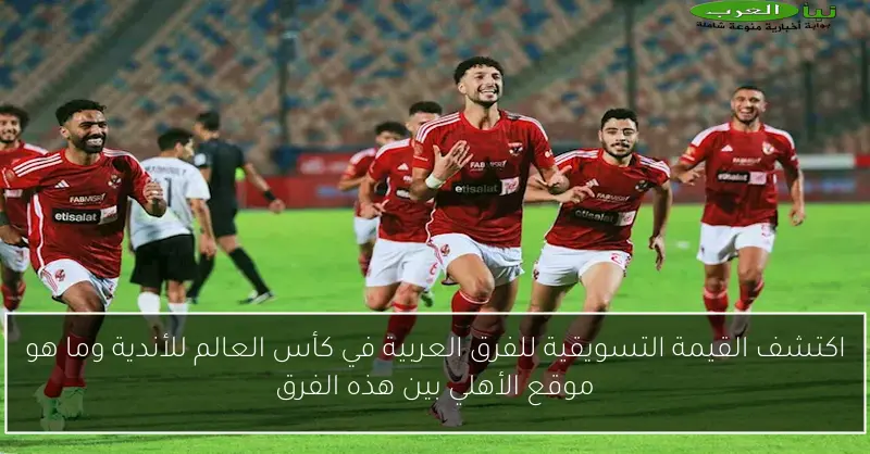 اكتشف القيمة التسويقية للفرق العربية في كأس العالم للأندية وما هو موقع الأهلي بين هذه الفرق