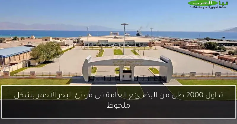 تداول 2000 طن من البضائع العامة في موانئ البحر الأحمر بشكل ملحوظ