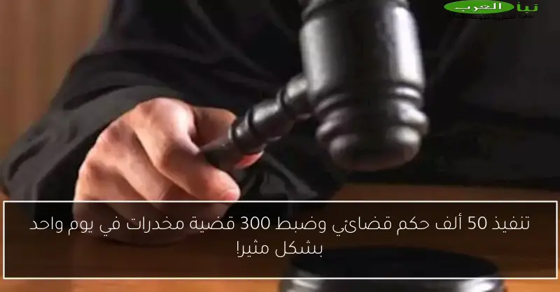 تنفيذ 50 ألف حكم قضائي وضبط 300 قضية مخدرات في يوم واحد بشكل مثير!
