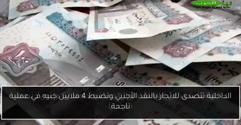 الداخلية تتصدى للاتجار بالنقد الأجنبي وتضبط 4 ملايين جنيه في عملية ناجحة