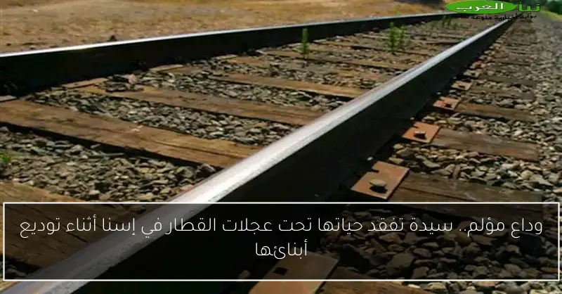 وداع مؤلم.. سيدة تفقد حياتها تحت عجلات القطار في إسنا أثناء توديع أبنائها