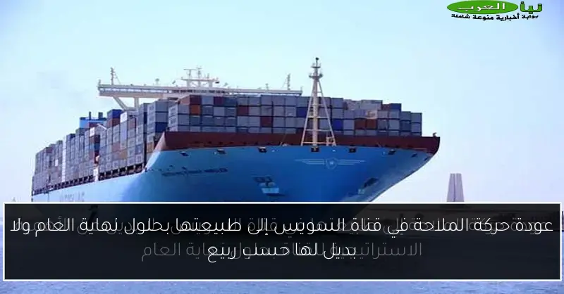عودة حركة الملاحة في قناة السويس إلى طبيعتها بحلول نهاية العام ولا بديل لها حسب ربيع