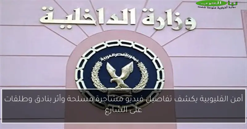 أمن القليوبية يكشف تفاصيل فيديو مشاجرة مسلحة وأثر بنادق وطلقات على الشارع