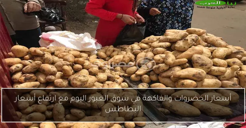 أسعار الخضروات والفاكهة في سوق العبور اليوم مع ارتفاع أسعار البطاطس