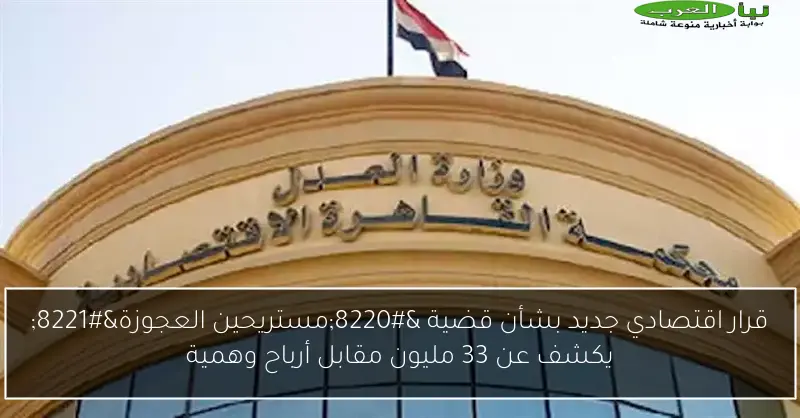 قرار اقتصادي جديد بشأن قضية “مستريحين العجوزة” يكشف عن 33 مليون مقابل أرباح وهمية