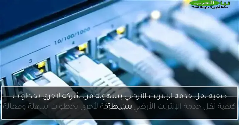 كيفية نقل خدمة الإنترنت الأرضي بسهولة من شركة لأخرى بخطوات بسيطة