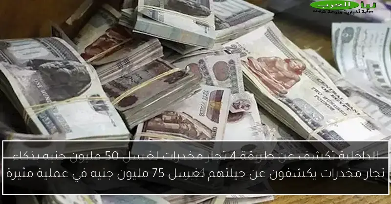 تجار مخدرات يكشفون عن حيلتهم لغسل 75 مليون جنيه في عملية مثيرة