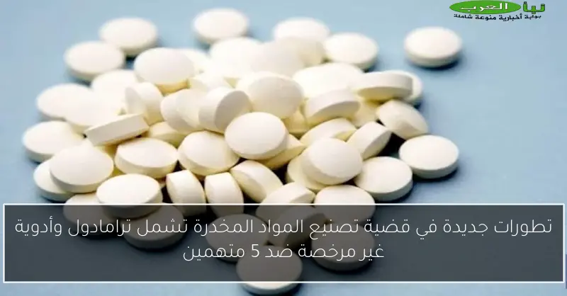 تطورات جديدة في قضية تصنيع المواد المخدرة تشمل ترامادول وأدوية غير مرخصة ضد 5 متهمين