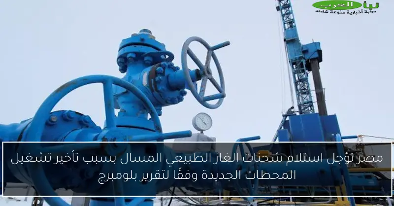مصر تؤجل استلام شحنات الغاز الطبيعي المسال بسبب تأخير تشغيل المحطات الجديدة وفقًا لتقرير بلومبرج
