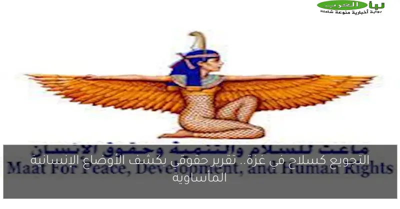 التجويع كسلاح في غزة.. تقرير حقوقي يكشف الأوضاع الإنسانية المأساوية