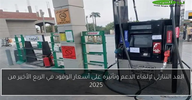 العد التنازلي لإلغاء الدعم وتأثيره على أسعار الوقود في الربع الأخير من 2025