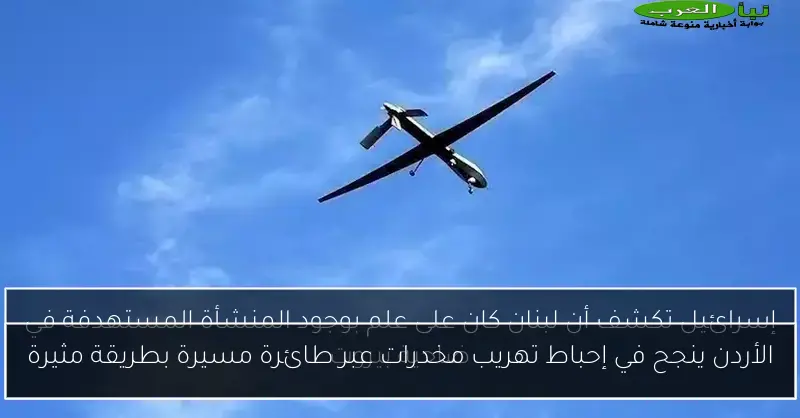 الأردن ينجح في إحباط تهريب مخدرات عبر طائرة مسيرة بطريقة مثيرة