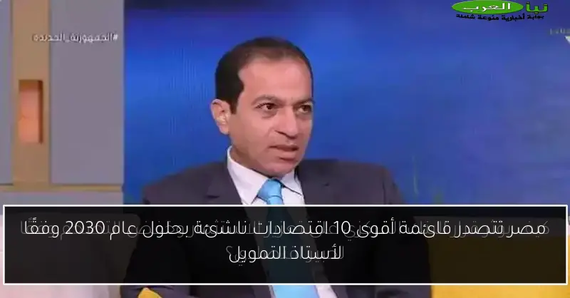 مصر تتصدر قائمة أقوى 10 اقتصادات ناشئة بحلول عام 2030 وفقًا لأستاذ التمويل