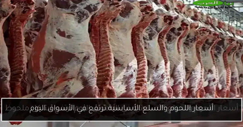 أسعار اللحوم والسلع الأساسية ترتفع في الأسواق اليوم