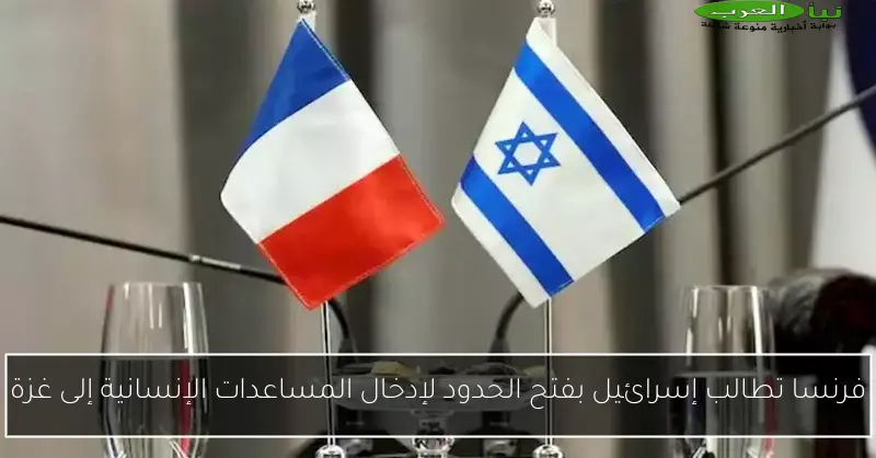 فرنسا تطالب إسرائيل بفتح الحدود لإدخال المساعدات الإنسانية إلى غزة