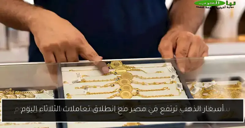 أسعار الذهب ترتفع في مصر مع انطلاق تعاملات الثلاثاء اليوم