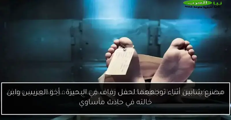 مصرع شابين أثناء توجههما لحفل زفاف في البحيرة.. أخو العريس وابن خالته في حادث مأساوي