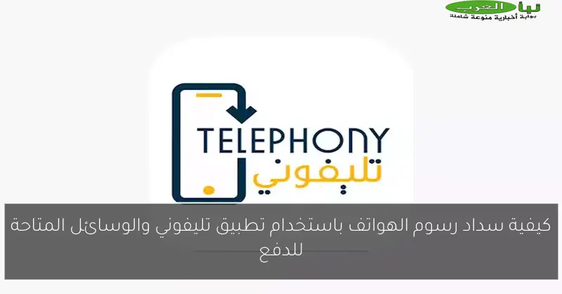 كيفية سداد رسوم الهواتف باستخدام تطبيق تليفوني والوسائل المتاحة للدفع