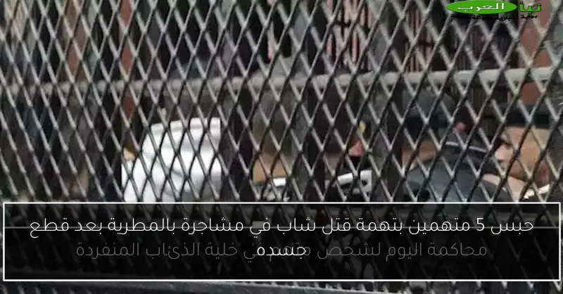 حبس 5 متهمين بتهمة قتل شاب في مشاجرة بالمطرية بعد قطع جسده