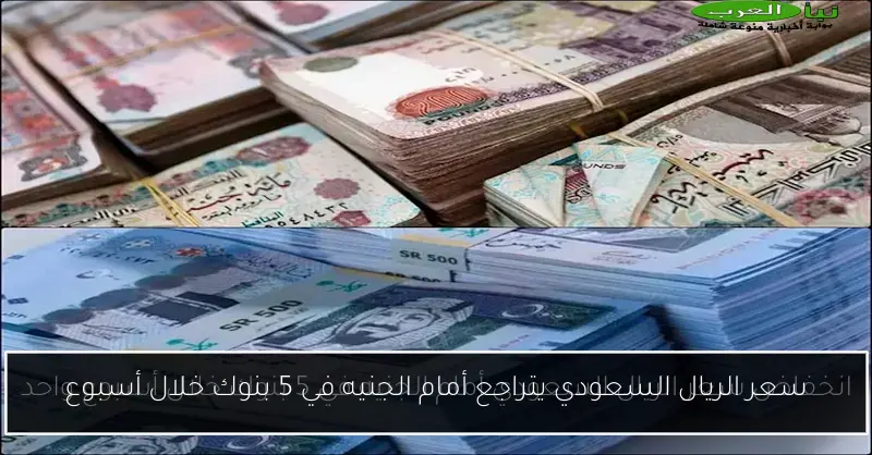 سعر الريال السعودي يتراجع أمام الجنيه في 5 بنوك خلال أسبوع