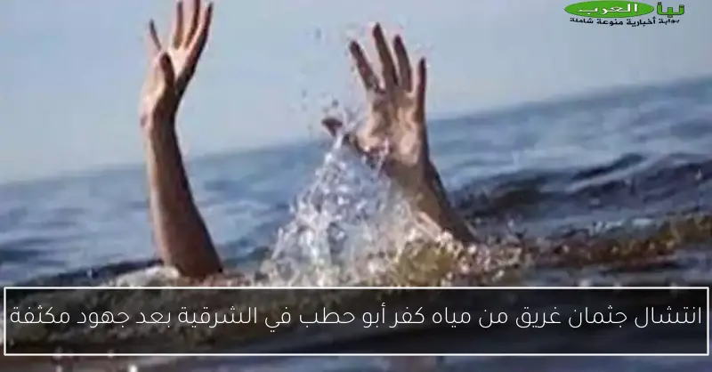 انتشال جثمان غريق من مياه كفر أبو حطب في الشرقية بعد جهود مكثفة