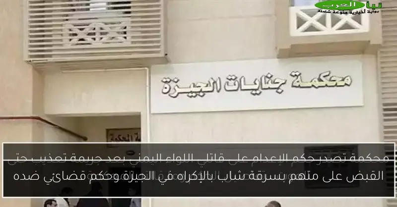 القبض على متهم بسرقة شاب بالإكراه في الجيزة وحكم قضائي ضده