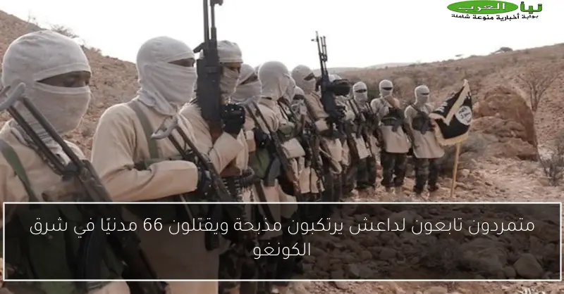 متمردون تابعون لداعش يرتكبون مذبحة ويقتلون 66 مدنيًا في شرق الكونغو