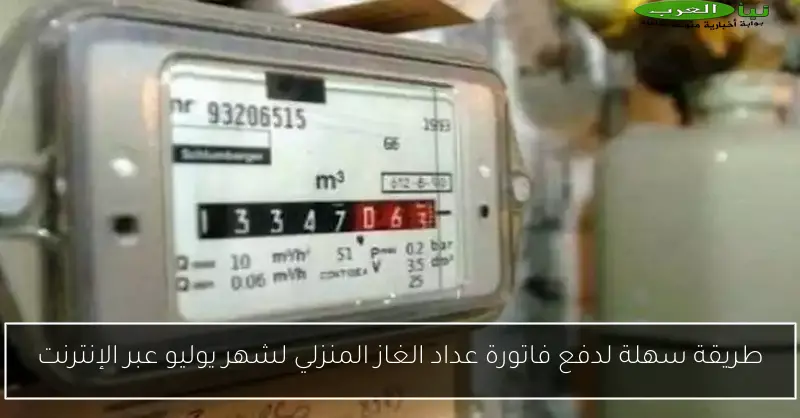 طريقة سهلة لدفع فاتورة عداد الغاز المنزلي لشهر يوليو عبر الإنترنت