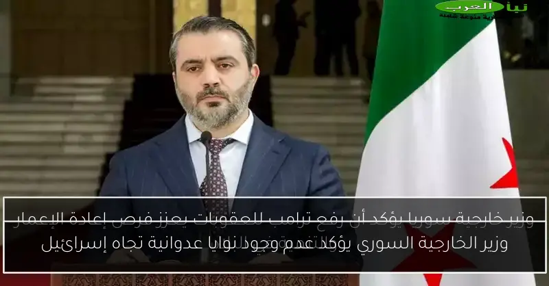 وزير الخارجية السوري يؤكد عدم وجود نوايا عدوانية تجاه إسرائيل