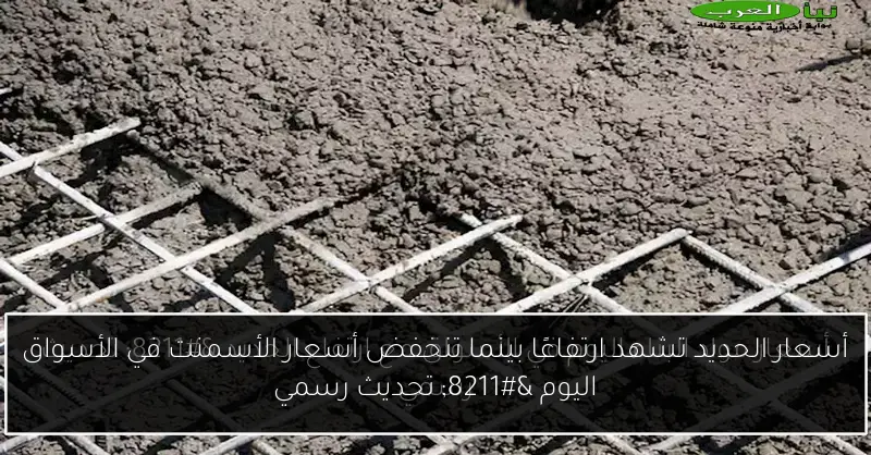 أسعار الحديد تشهد ارتفاعًا بينما تنخفض أسعار الأسمنت في الأسواق اليوم – تحديث رسمي