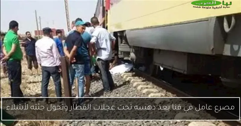 مصرع عامل في قنا بعد دهسه تحت عجلات القطار وتحول جثته لأشلاء