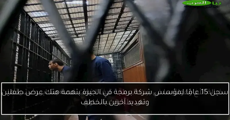 سجن 15 عامًا لمؤسس شركة برمجة في الجيزة بتهمة هتك عرض طفلين وتهديد آخرين بالخطف