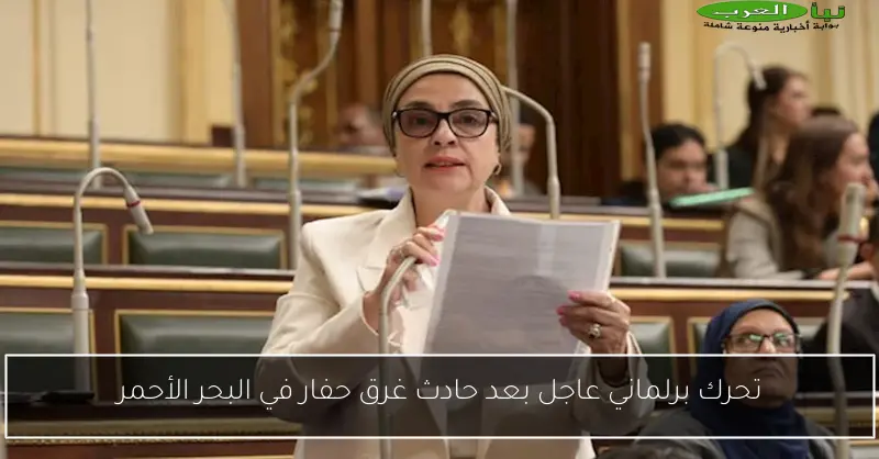 تحرك برلماني عاجل بعد حادث غرق حفار في البحر الأحمر