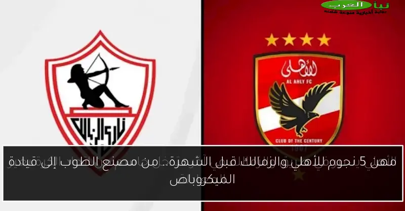 مهن 5 نجوم للأهلي والزمالك قبل الشهرة.. من مصنع الطوب إلى قيادة الميكروباص