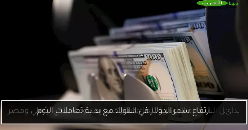 ارتفاع سعر الدولار في البنوك مع بداية تعاملات اليوم