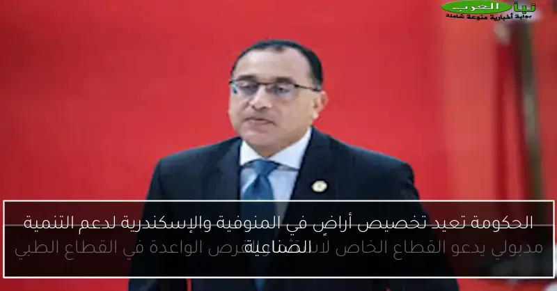 الحكومة تعيد تخصيص أراضٍ في المنوفية والإسكندرية لدعم التنمية الصناعية