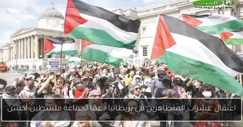 اعتقال عشرات المتظاهرين في بريطانيا دعمًا لجماعة فلسطين أكشن