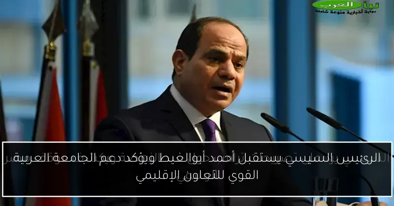 الرئيس السيسي يستقبل أحمد أبوالغيط ويؤكد دعم الجامعة العربية القوي للتعاون الإقليمي