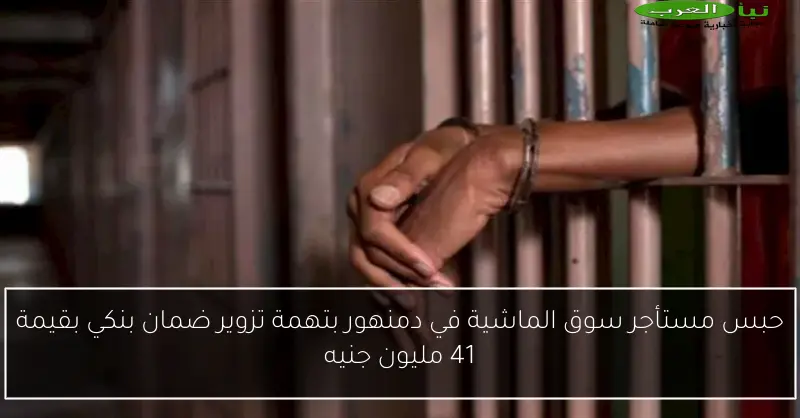 حبس مستأجر سوق الماشية في دمنهور بتهمة تزوير ضمان بنكي بقيمة 41 مليون جنيه